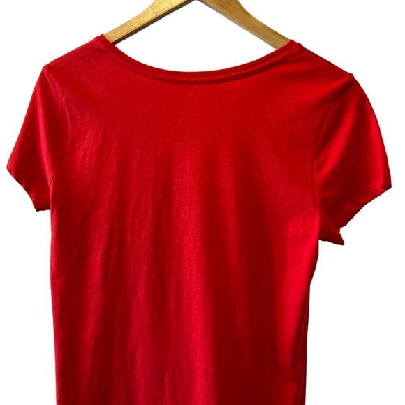 NWOT Canada Red Graphic Print Short Sleeve Casual Tee Shirt Top S - Picture 4 of 7